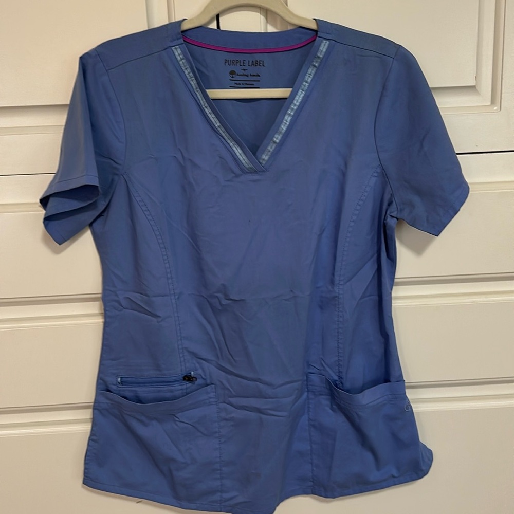 Purple Label by Healing Hands scrub top